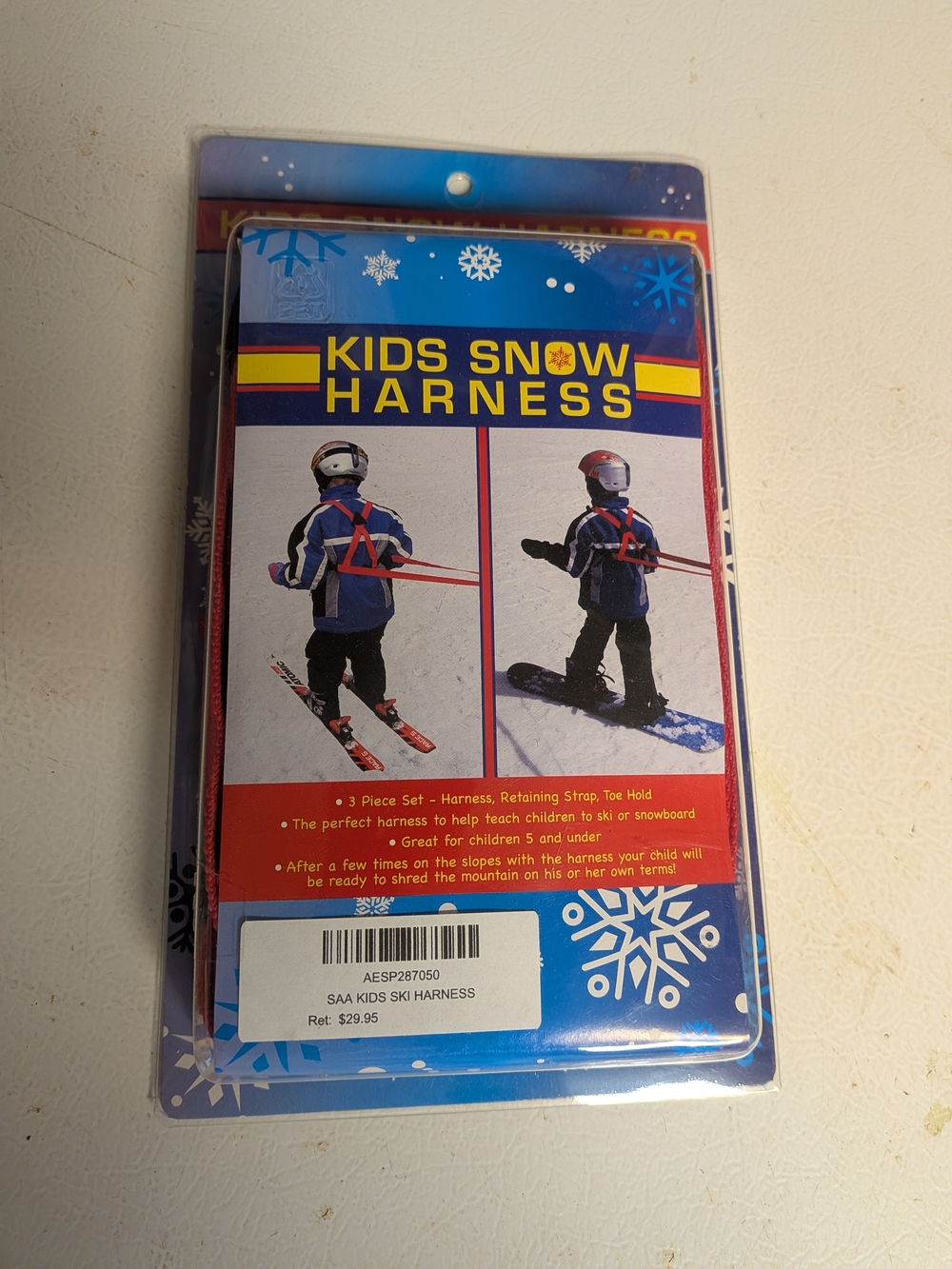Kids Snow Harness - Red Ski & Snowboard Training Harness